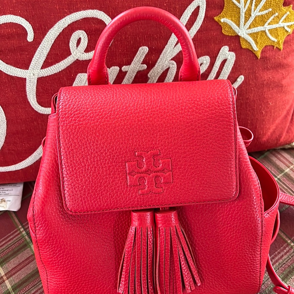 Tory Burch leather backpack